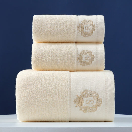 Towel Set Of Pure Cotton Three-Piece