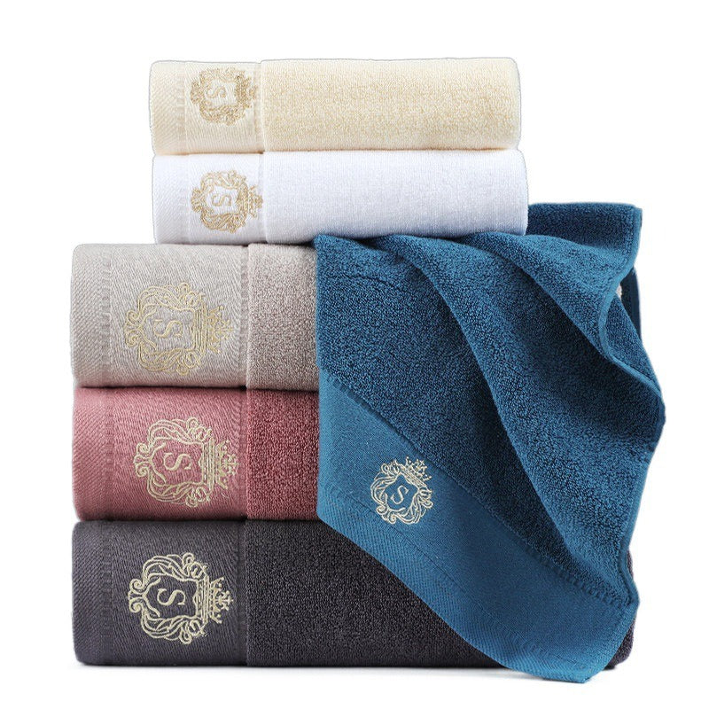 Towel Set Of Pure Cotton Three-Piece