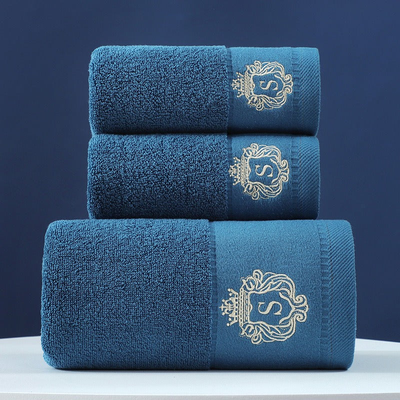 Towel Set Of Pure Cotton Three-Piece