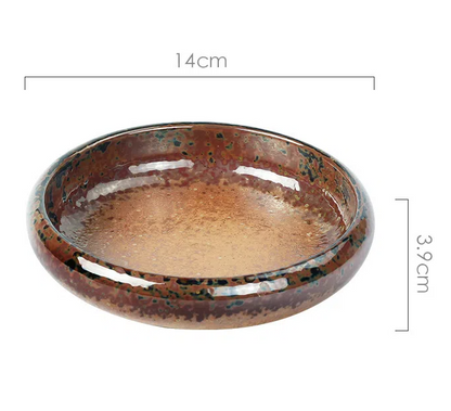 Retro ceramic plates