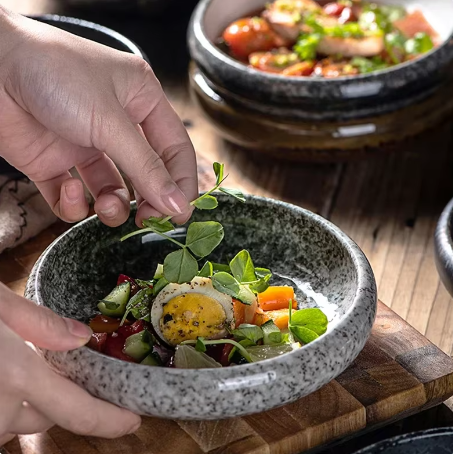 Retro ceramic plates