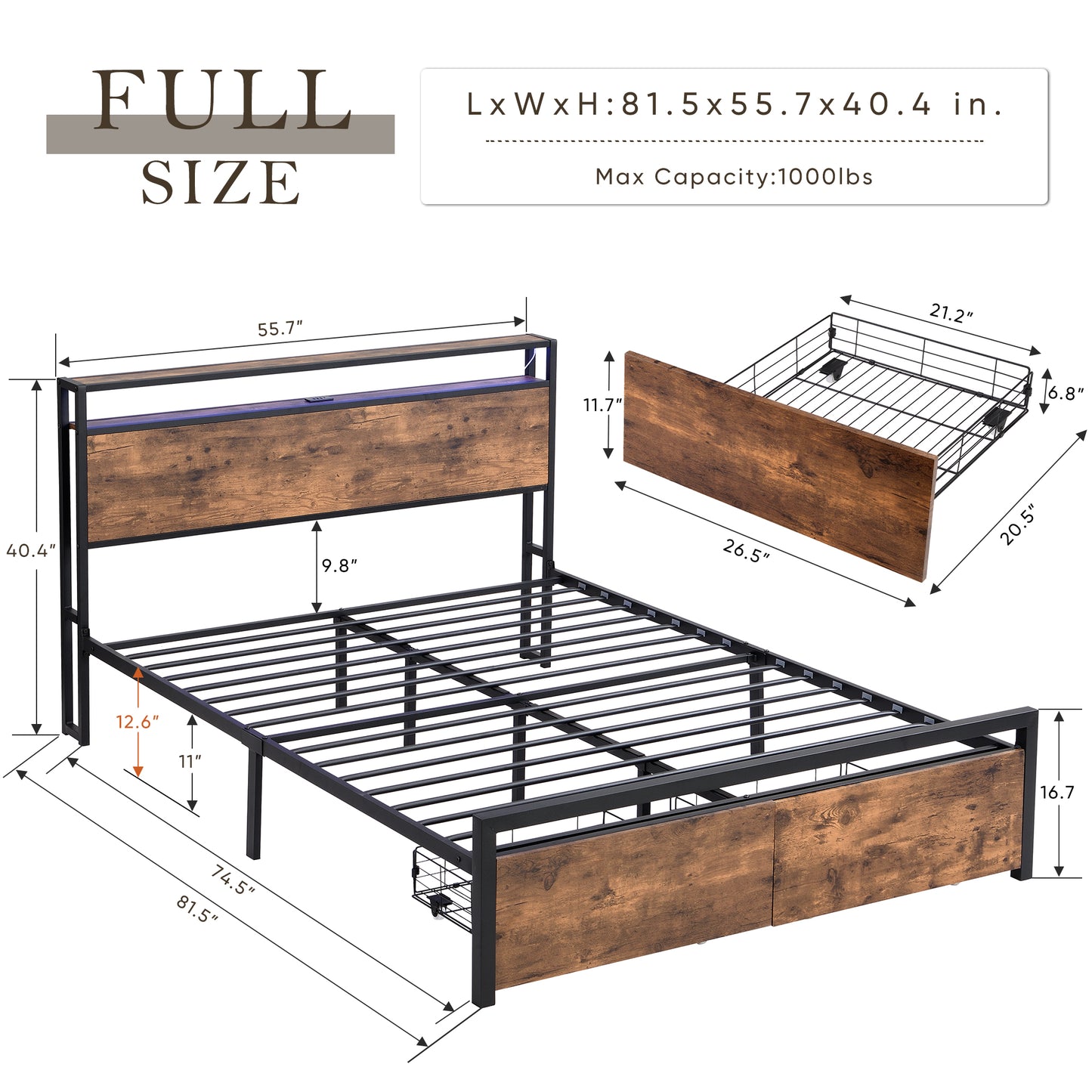 Full Size Bedstead